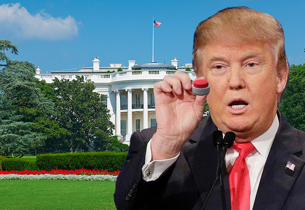 donald trump red button